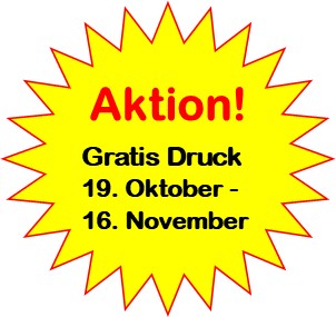 Caran d'Ache Aktion - Gratis Druck Aktion